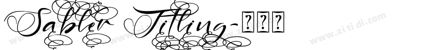 Sabler Titling字体转换